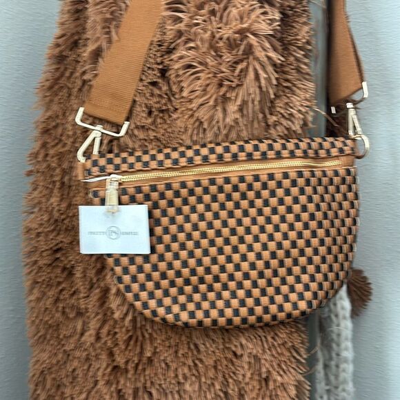 Westlyn Woven Bum Bag/Checkered Coffee - Picture 6 of 9